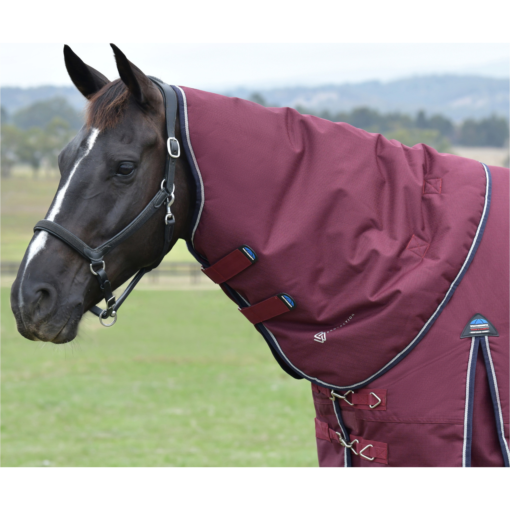 2025 Weatherbeeta Comfitec Essentiell Sich Herausstellen Nacken Abdeckung 1029024 - Burgundy